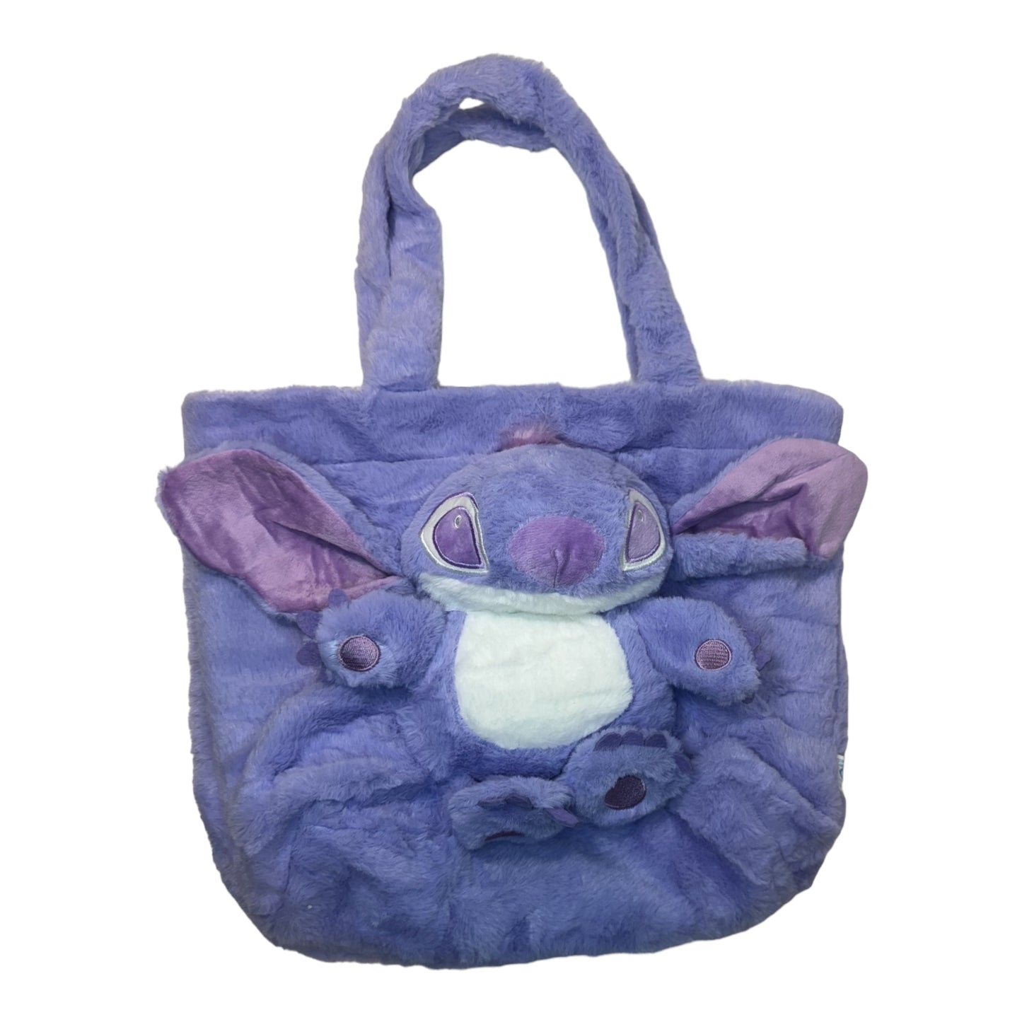 Bolsa Peluche Stitch Morada Mediana