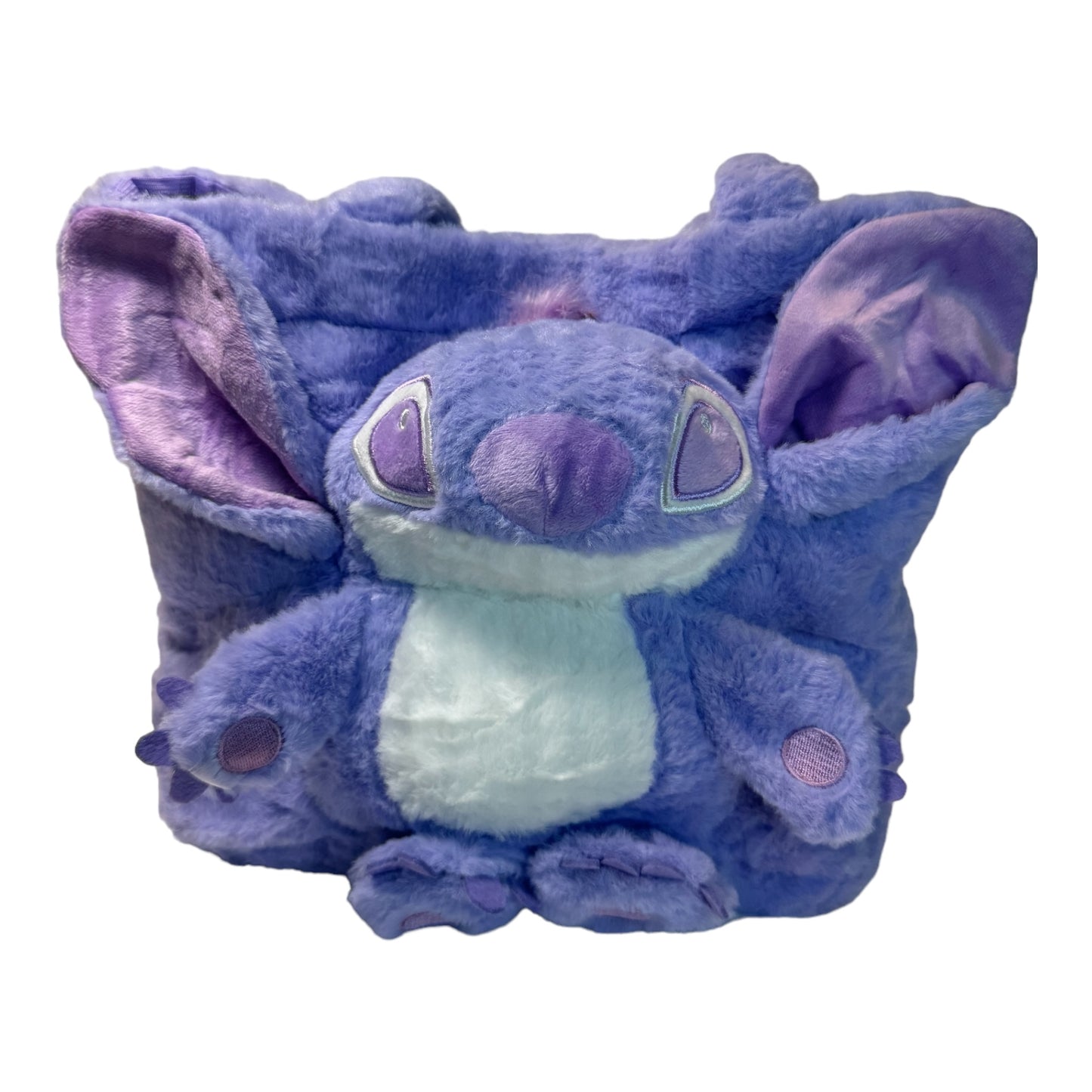 Bolsa Peluche Stitch Morada Mediana